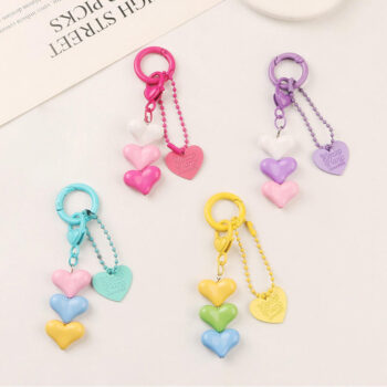 Triple Heart Keychain (KR- 076)