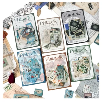 50 Sheets Per Pack Stamp Themed Stickers (ST- 397)