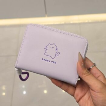 Cat themed  PU Leather Wallet