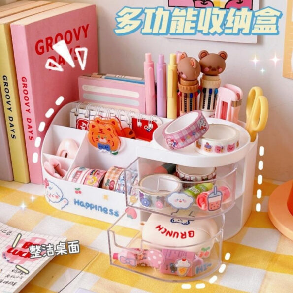 High Quality ABS Multifunctional Desk Organizer with Drawers