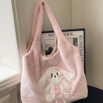 Pinteresty Rabbit Plush Tote Bag(Bag-031)