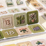 20PCS 50-Day Wish List Faux Embroidery Decorative Sticker Pack