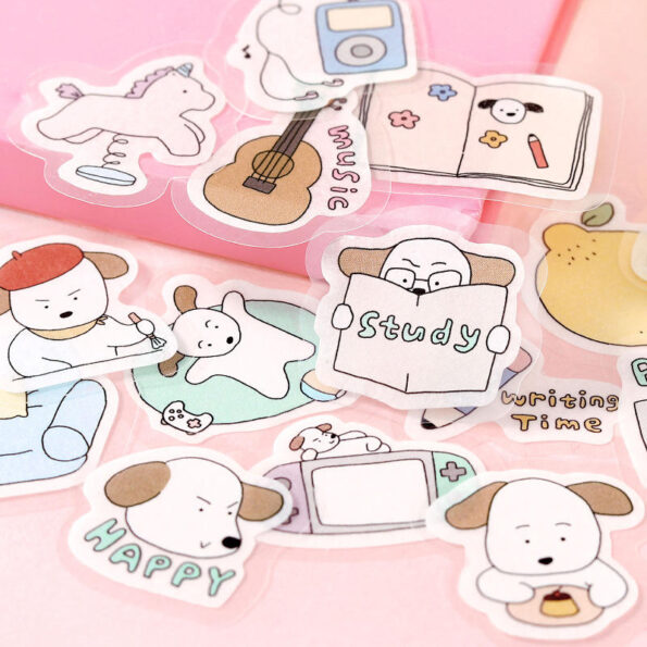 45 Sheets Cute Animal Washi Paper Sticker Pack for Journals & DIY Crafts