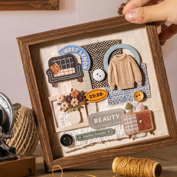 30 Sheets Warm Little Things Embossed Sticker Pack