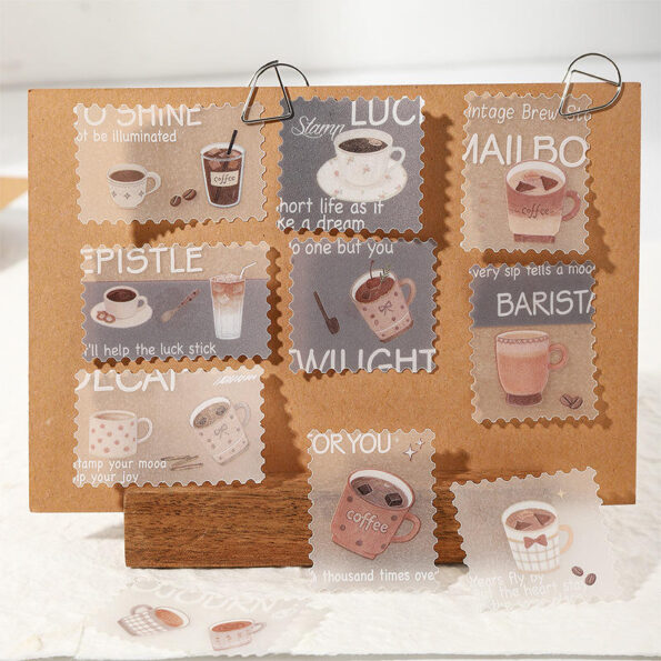 30PCS Her Weekend Mail Vintage Stamp-Inspired Sticker Pack