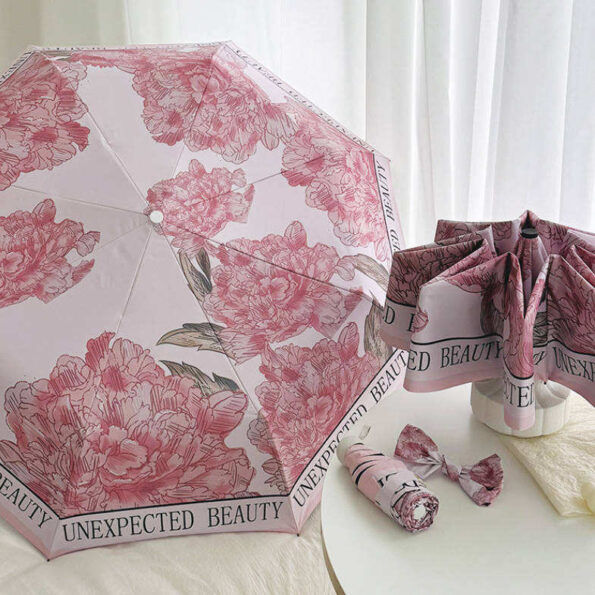 Floral Manual Umbrella