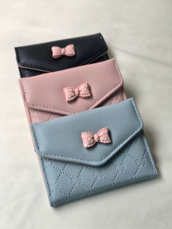 Bow-Themed Trifold Wallet