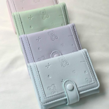 Teddy-Themed Trifold Wallet