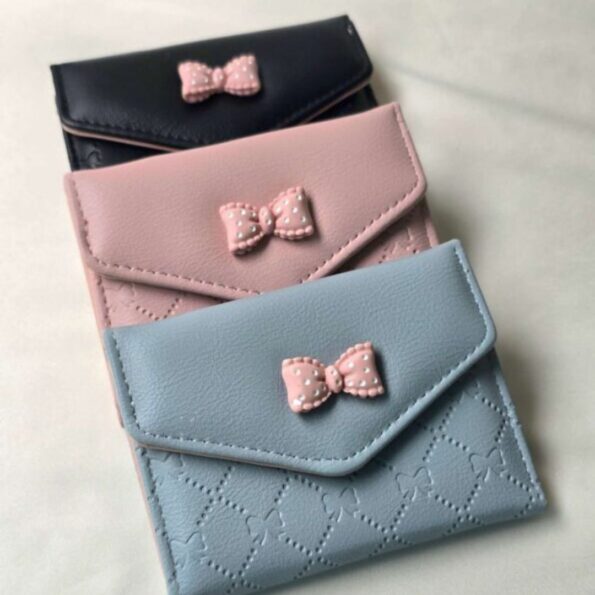 Bow-Themed Trifold Wallet