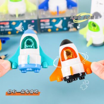 Cute Rocket-Themed Sharpener