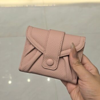 Classy PU Leather Bifold Wallet with Magnetic Snap ( Wallet- 084 Mauve)