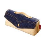 Retro  dual chain canvas pencil bag
