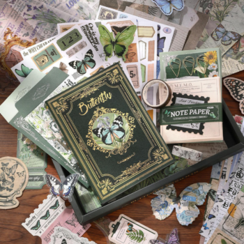 Butterfly Themed Vintage Journal Kit
