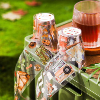 Travel Themed PET Sticker Tape